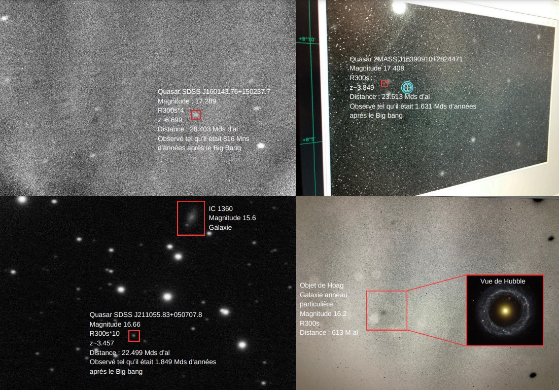 Quasar-themed astrophotography image