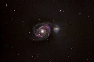 Whirlpool Galaxy astrophotography capture