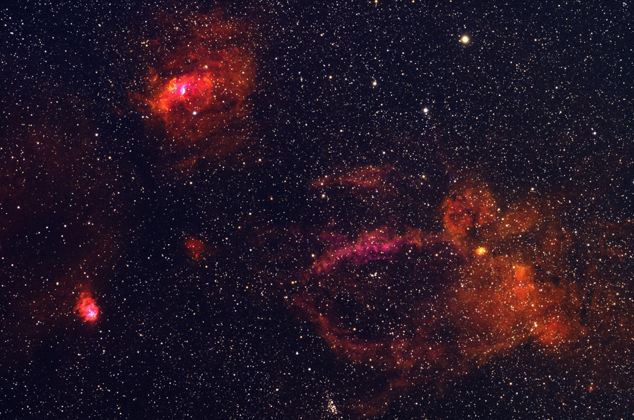 Lobster Nebula red processing variant