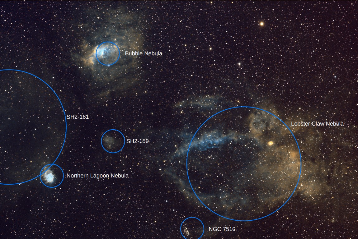 Lobster Nebula astrophotography capture